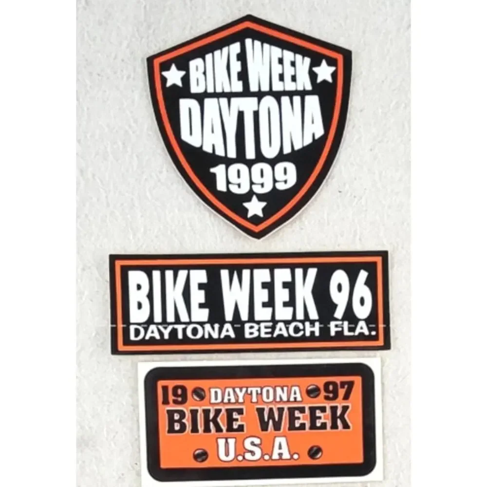 Vintage Daytona Bike Week Biketoberfest Sticker Lot 1996-2003 15+
